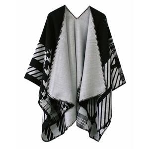 Women's Vintage Pattern Open Front Poncho Cape Shawl Winter Shawl Wraps🐦
